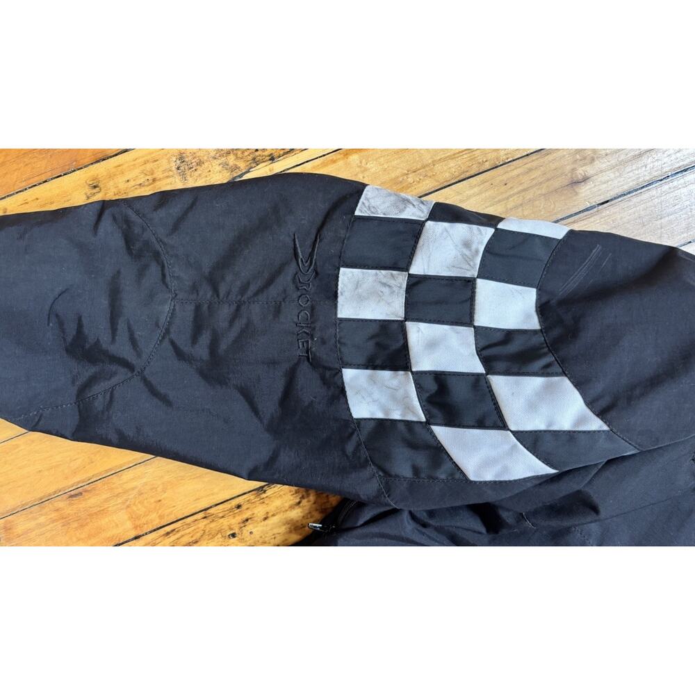 Joe Rocket Racing Checkered Pattern Jacket Mens Large Racing Thick Biker Coat - Picture 6 of 8
